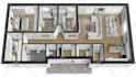 convert 2d to 3d floor plan, interior design rendering using floorplanner