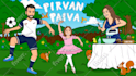 create an epic family or group cartoon illustration