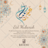 create awesome eid mubarak, greeting card, social media post
