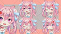 design chibi pngtuber model for streaming