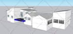 render realistic modern house exterior design