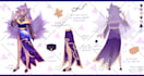 draw a cute kawaii reference sheet for you