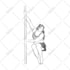 illustrate people doing yoga or dancing ballet