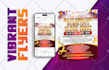 create vibrant custom flyers for events