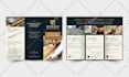 design a clean professional trifold or bifold brochure