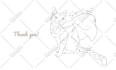 draw line art pet memorial tattoo sketch in unique style