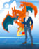 draw you with your pokemon team in amazing quality