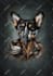 draw cute custom dog and other animals portrait for you