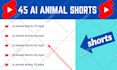 create 550 youtube shorts video, motivational shorts, ai history shorts video