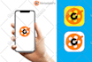 design clean modern mobile app logo or app icon