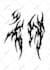 make cyber sigilism,tribal for tattoo or clothing design