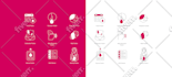design custom flat icons for your website, app, or brand