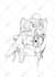 drawing concept character or illustration black and white
