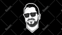create minimal flat line cartoon portrait illustration face vector avatar of you
