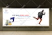 creative billboard design, movie poster design,  rollup banner design signage