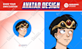 make potrait pfp avatar icon for youtube, twitch, vtuber
