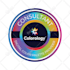 design award, digital, shield, web badge, seal and stamp