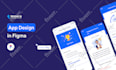 do mobile app design using figma