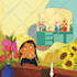 create cute children book illustration in soft cartoon style