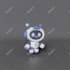 model a low poly 3d character with rig