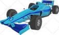 make low poly geometric 2d vector car and others object
