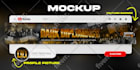 create epic youtube banner and logo