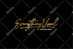 do handwritten, signature, scripted, cursive logo