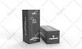 do minimalist, luxury product packaging box and label design