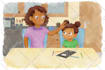draw watercolor children story book illustrations