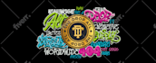design cool graffiti pop art font logo for you