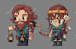 create simple 2d game characters