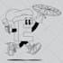 design a retro old school logo cartoon mascot, not ai