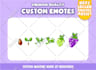 create custom chibi cute emotes for twitch, youtube, discord