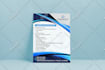design clean creative business flyer, leaflet, logo