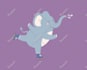 create cartoon vector animal in a simple style