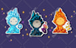 draw cute magic custom stickers, doodles, clip art, illustrations in my style