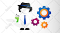 create 2d graphic illustration website banner advertising ui