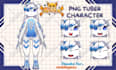 draw pngtuber model or custom png tuber avatar for your vtuber twitch stream