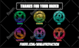 design unique custom text emotes for twitch, kick, youtube