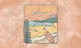 hand drawn illustration, artwork, vintage, surf style, design clothing brand