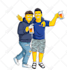 draw you into a famous yellow cartoon character