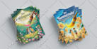 do cartoon book cover, children book cover design for paperback, kdp