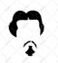 draw face silhouette logo  avatar minimalist face