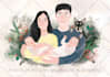 draw a cute family portrait