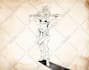 draw your dnd character art in a vintage style