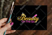 do 3 beautiful feminine luxury glitter logo design