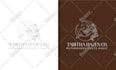 design a unique feminine hand drawn logo with boho line art