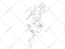 draw gundam, transformers, mecha robot in anime manga style