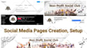 set up social media pages groups and facebook shop