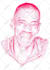 draw scribble art vector portrait
